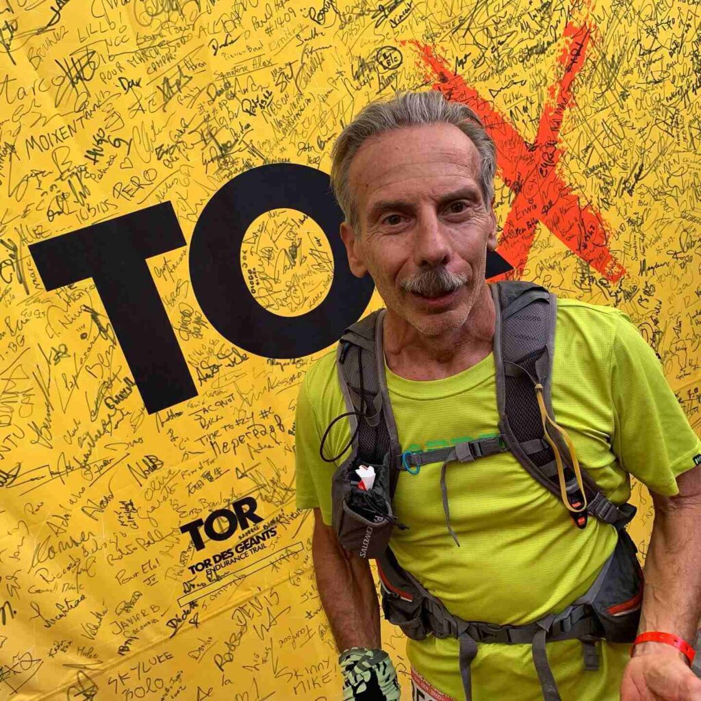 Giovanni Storti partecipe di impegnative gare di Trail Running